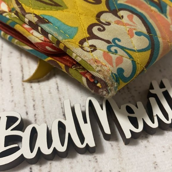 Vintage Vera Bradley Provencal Fall 2012 Trifold Magnetic Close Clutch Wallet - Picture 8 of 11